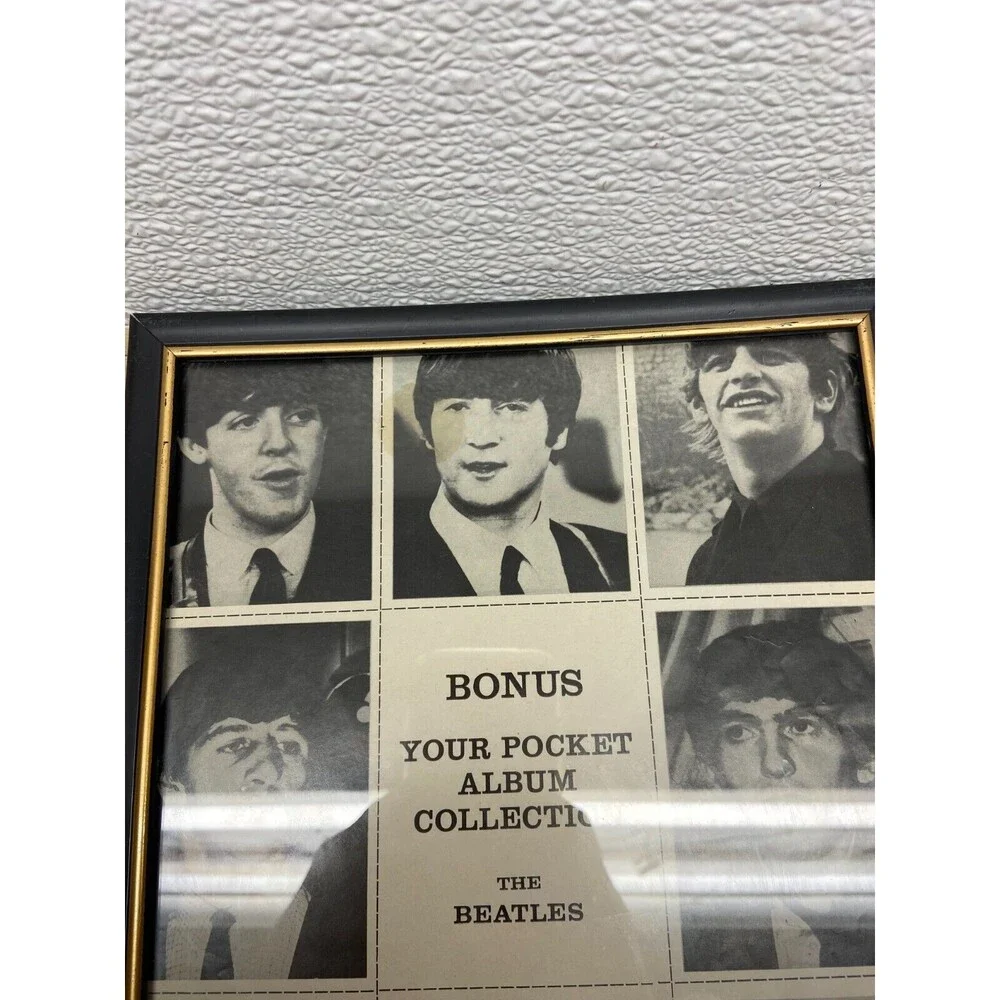 The Beatles Out Of Screen Album 1964 Framed Picture